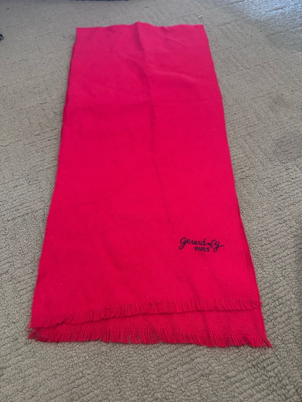 Gérard L.Y Paris Red Scarf